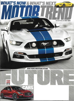 MOTOR TREND 2014 JULY - GT350, S62 AMT, 918 SPYDER, BMW i8 